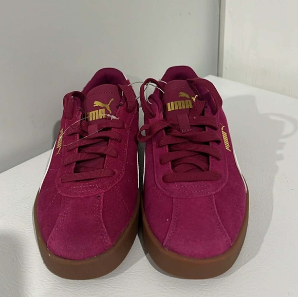 Puma Women's Sneakers in Burgundy and White - Picture 5 of 7